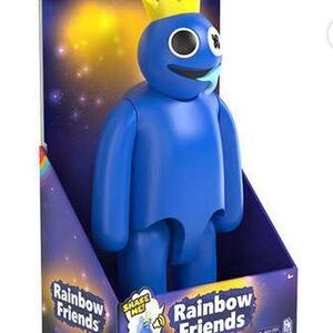 Rainbow Friends Blue Figure with Crown